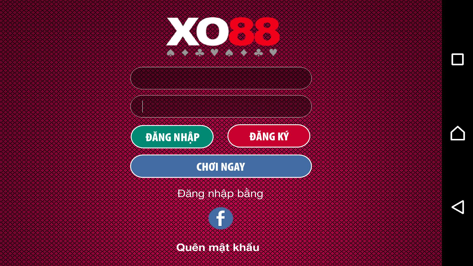 Đăng nhập XO88 trên điện thoại di động